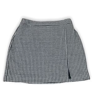 Women’s Hollister Houndstooth Mini Skirt Ultra High Rise wool blend lined Size M